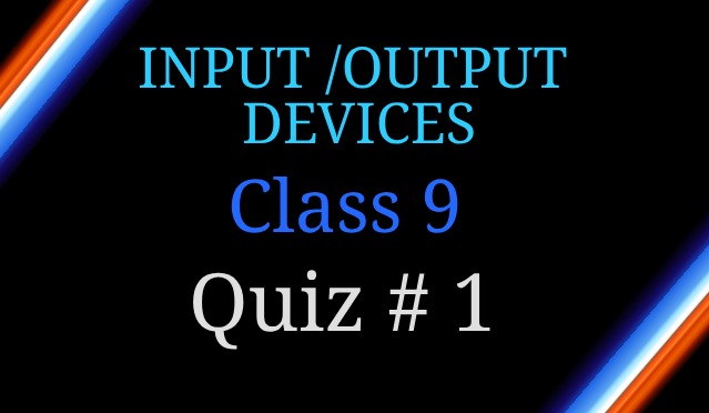 Computer Components 9 Grade Computer Studies Quiz 1